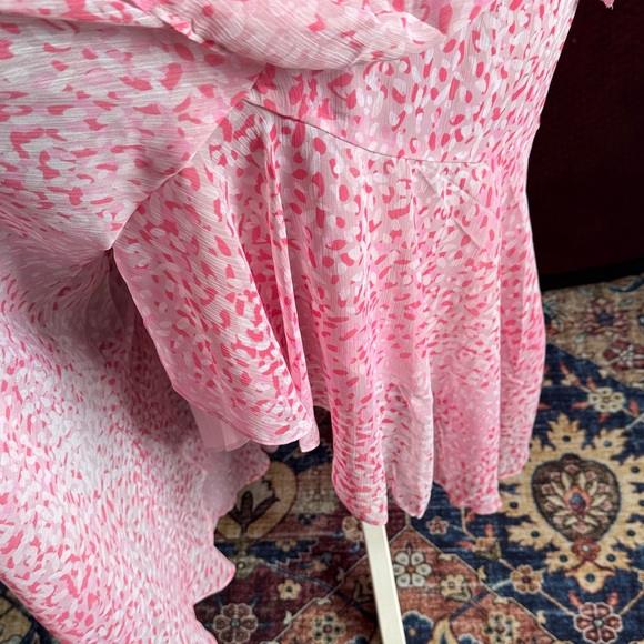 Express Pink High Low Ruffle Dress - Picture 10 of 11